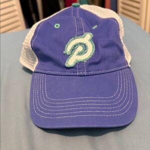 Blue and White Mesh Cap